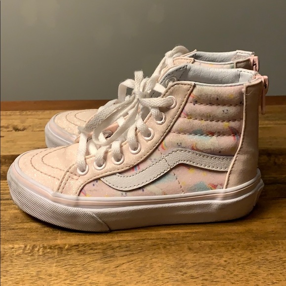 vans sk8 hi rainbow glitter